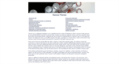 Desktop Screenshot of cancerterms.net